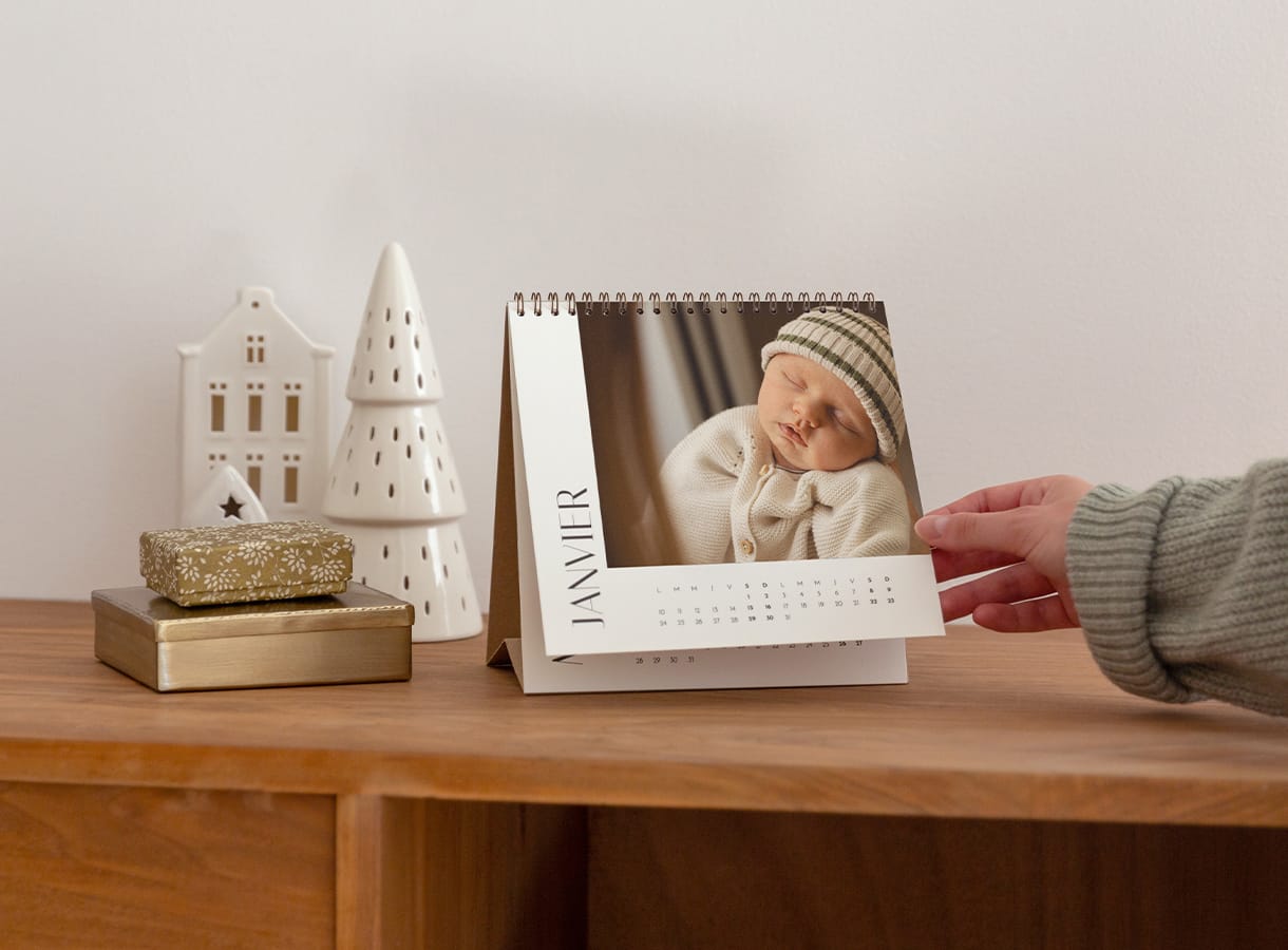 Calendrier photo chevalet