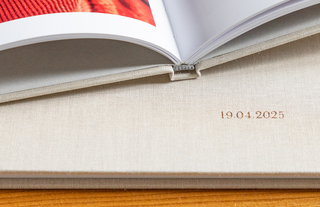 Fotobuch mit Stoffeinband