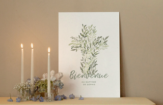 Panneau bienvenue baptême