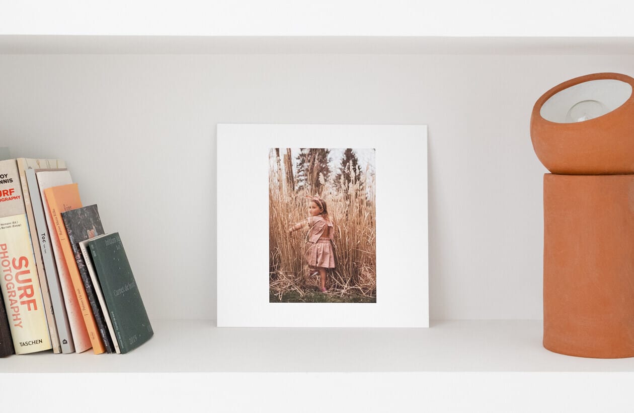 Selbst stehender Fotodruck