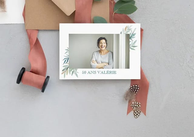 Carte invitation anniversaire