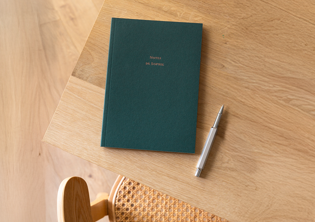 Softcover Notizbücher mit Goldtitel