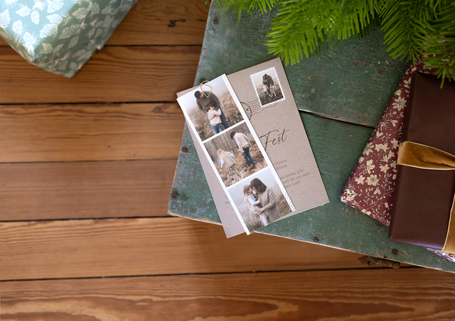 Weihnachtskarten für Familie & Freunde