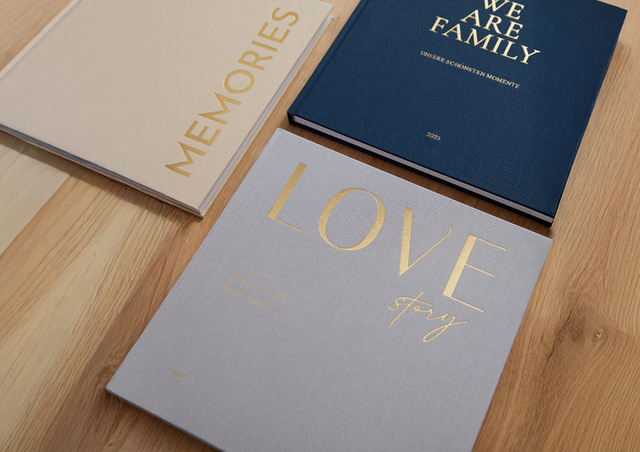 Fotobuch mit Stoffeinband