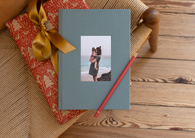 Notizbuch mit Foto