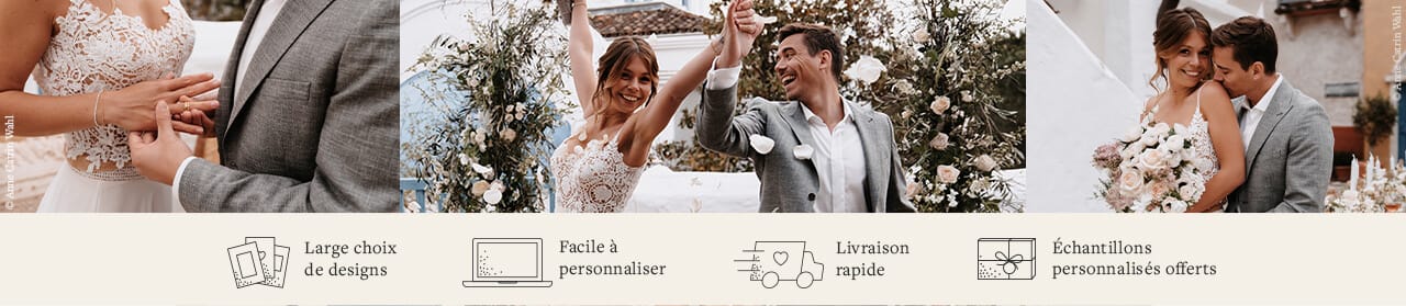 Faire-part mariage - échantillons gratuits
