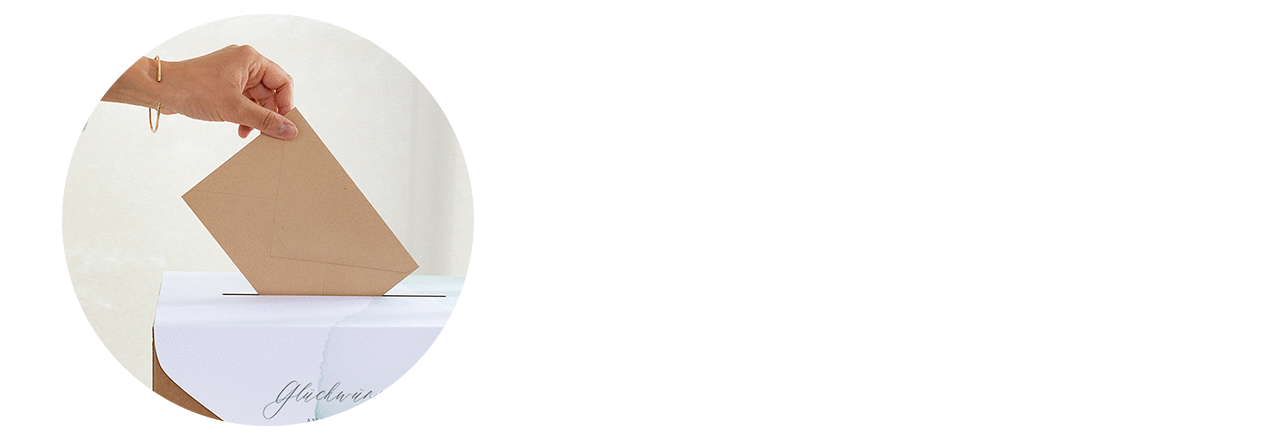 So wird Ihre Hochzeitskartenbox personalisiert