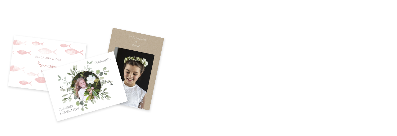 Kommunion Einladung Gestaltung