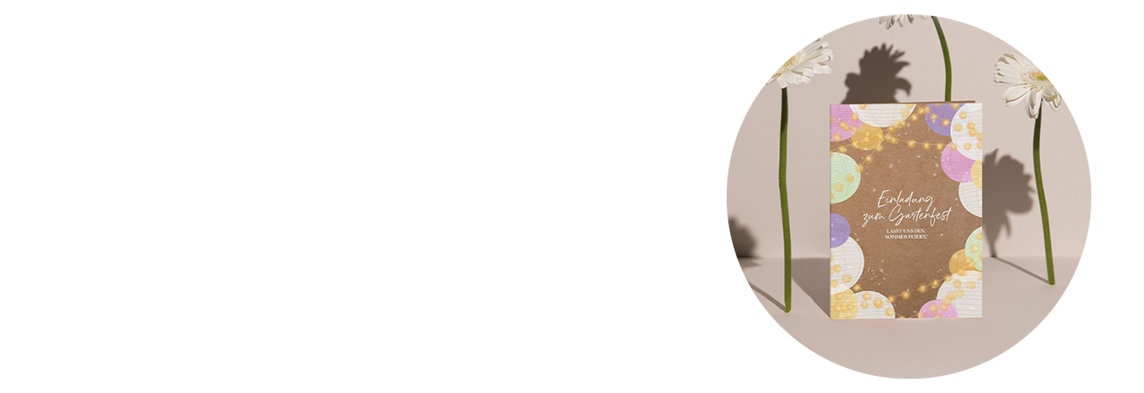 Auswahl an Designs für Ihre Partyeinladung