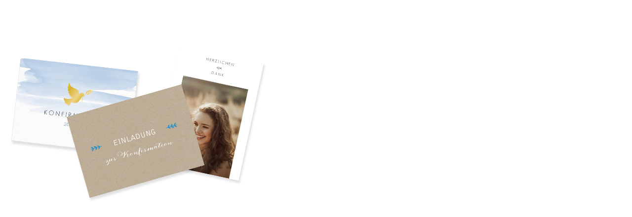 Karten für die Konfirmation gestalten – mit der kartenmacherei
