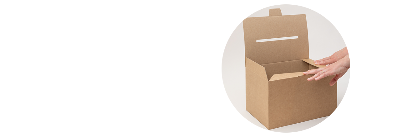 Box für die Hochzeitspost