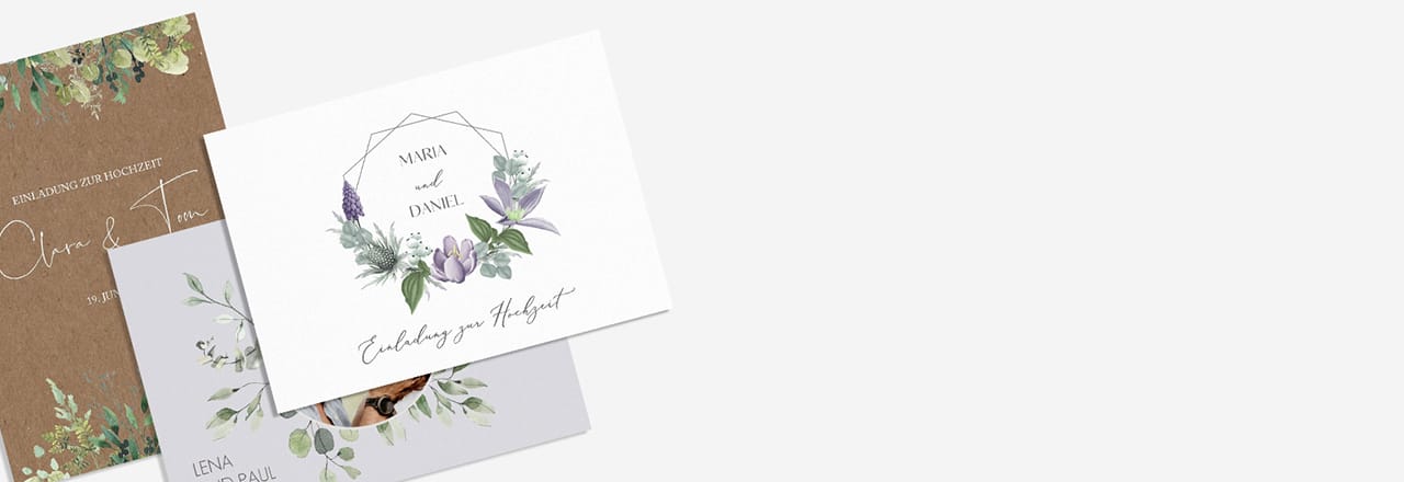 Typische Motive bei Greenery Hochzeitseinladungen und ihre Bedeutung