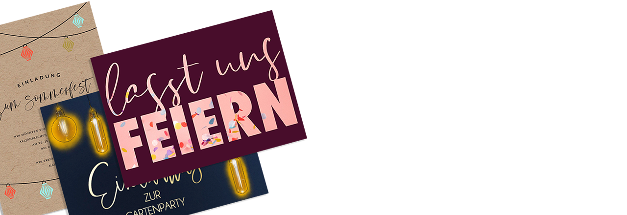 Entscheiden Sie sich für Ihre Partyeinladung