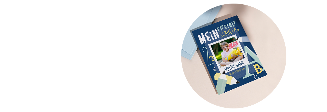 Einschulung Danksagung Karte