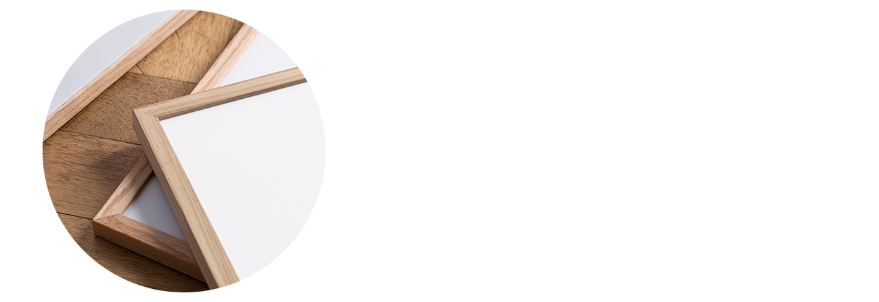 Holzrahmen für Fingerprint-Poster zur Hochzeit