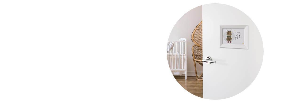 Personalisiertes Türschild