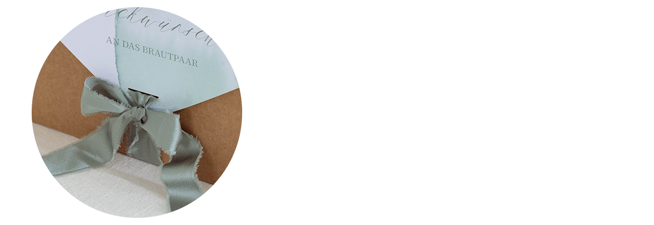 Kartenbox als Geschenk für das Brautpaar