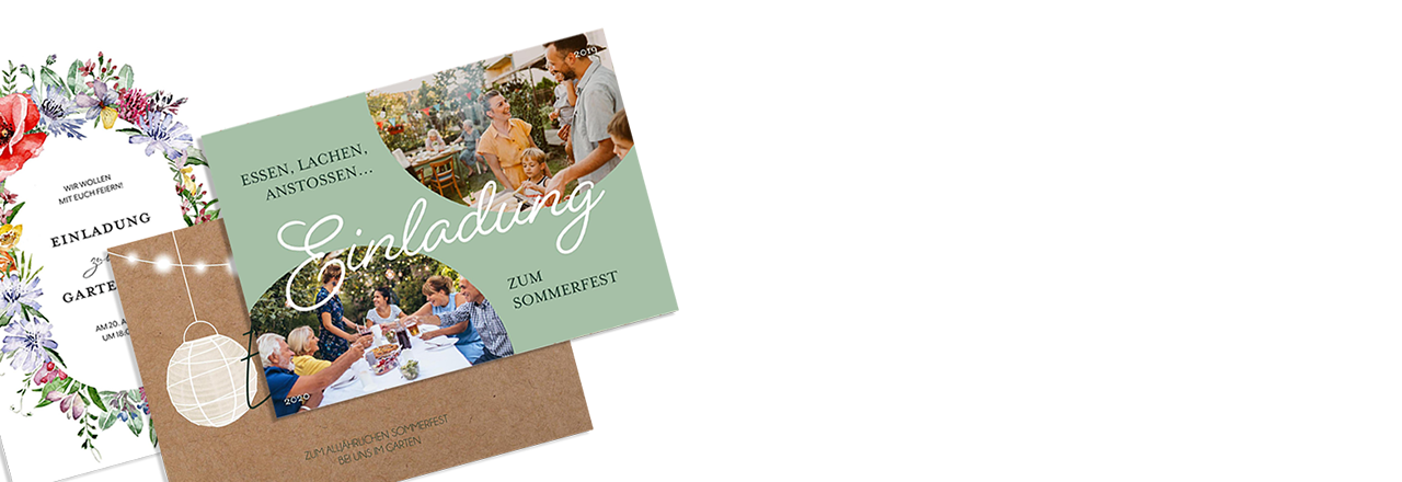 Vielfalt der Partyeinladungen