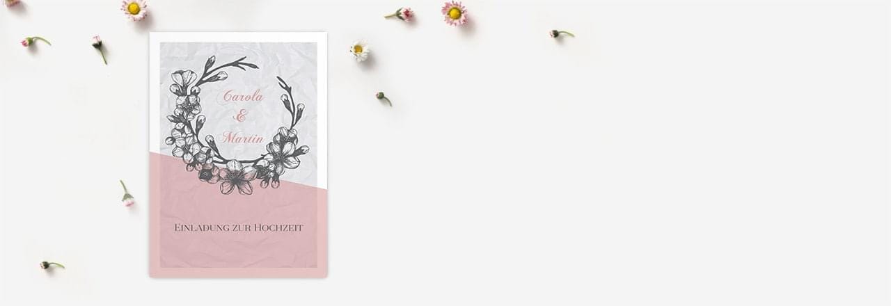 Vintage Einladungskarten für Ihre Hochzeit