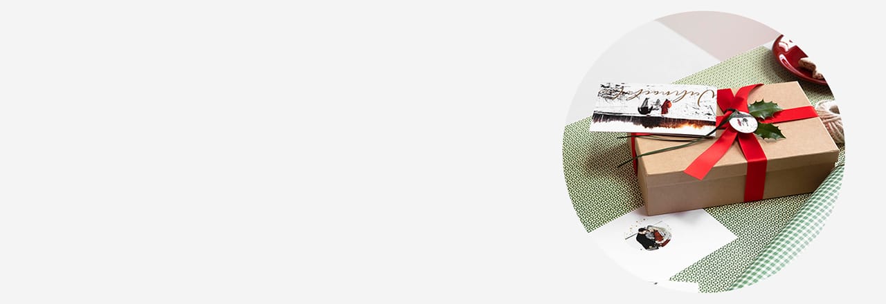 Geschenkaufkleber und Geschenkanhaenger