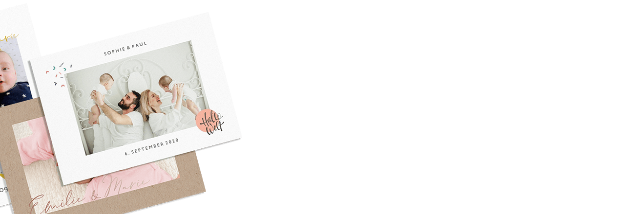 Sind Sie mit Ihrem Werk zufrieden, können Sie den Button „Weiter zur Vorschau“ anklicken und Ihre persönlich gestaltete Zwillingskarte ansehen. Stimmt alles, haben Sie zwei Möglichkeiten. Entweder, Sie möchten Ihre Zwillingskarten sofort erwerben, dann „legen“ Sie diese in den Warenkorb und schließen den Kauf in den nachfolgenden Schritten ab. Oder aber Sie speichern Ihre Geburtskarte auf dem Merkzettel ab, und können zu einem späteren Zeitpunkt darauf zugreifen. Überdies können Sie noch dementsprechende Extras, wie Briefumschläge und Adressaufkleber auswählen, um die Zwillings-Geburtskarten zu verschicken.