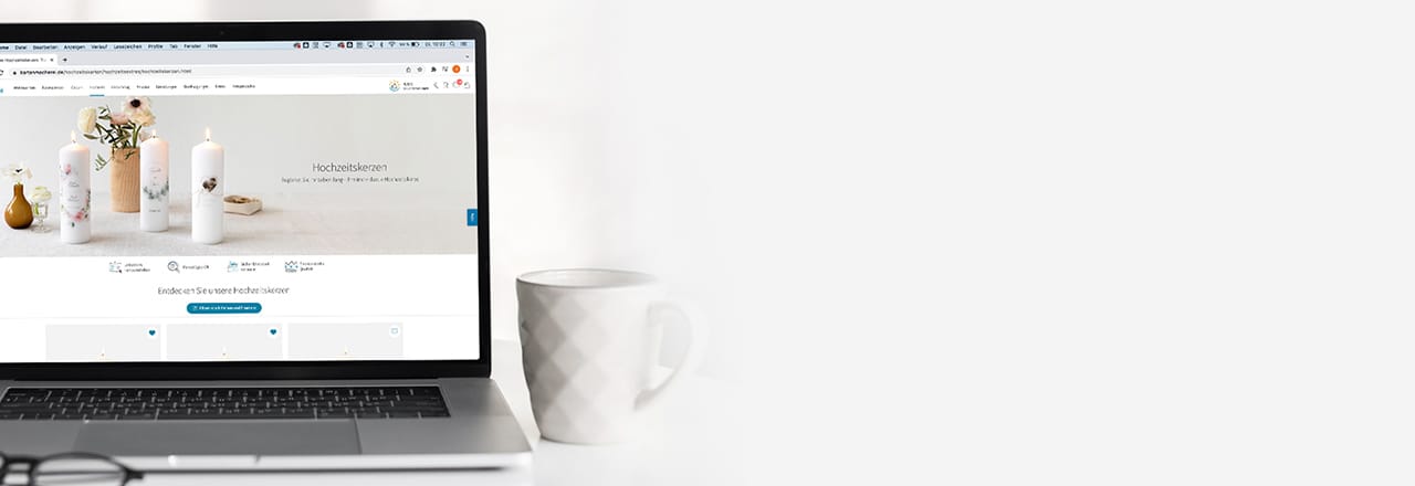 Hochzeitkerze online gestalten