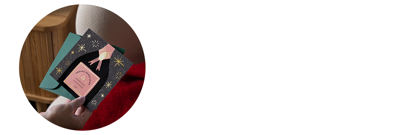 Karten zum neuen Jahr 2025