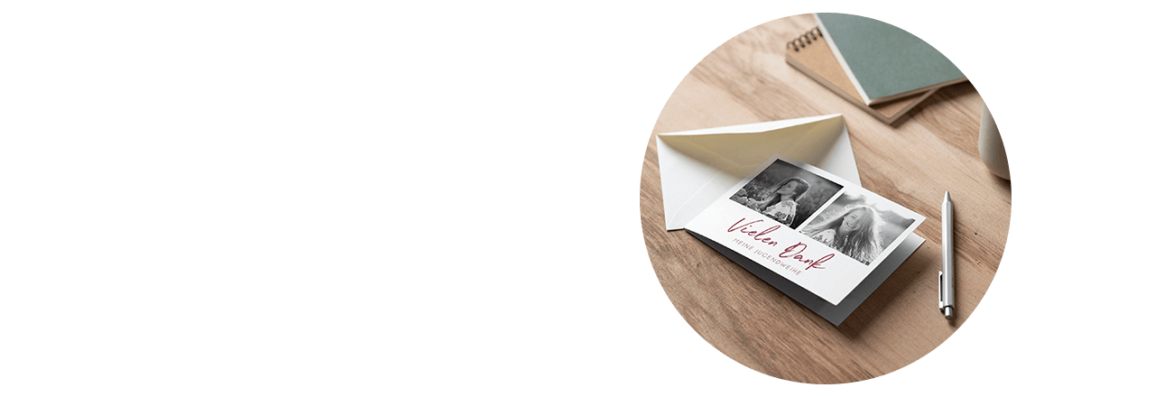 Jugendweihe Dankeskarten mit Text