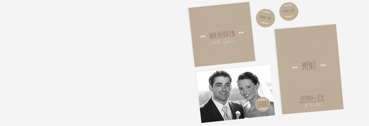 Hochzeitseinladungen im Vintage Stil