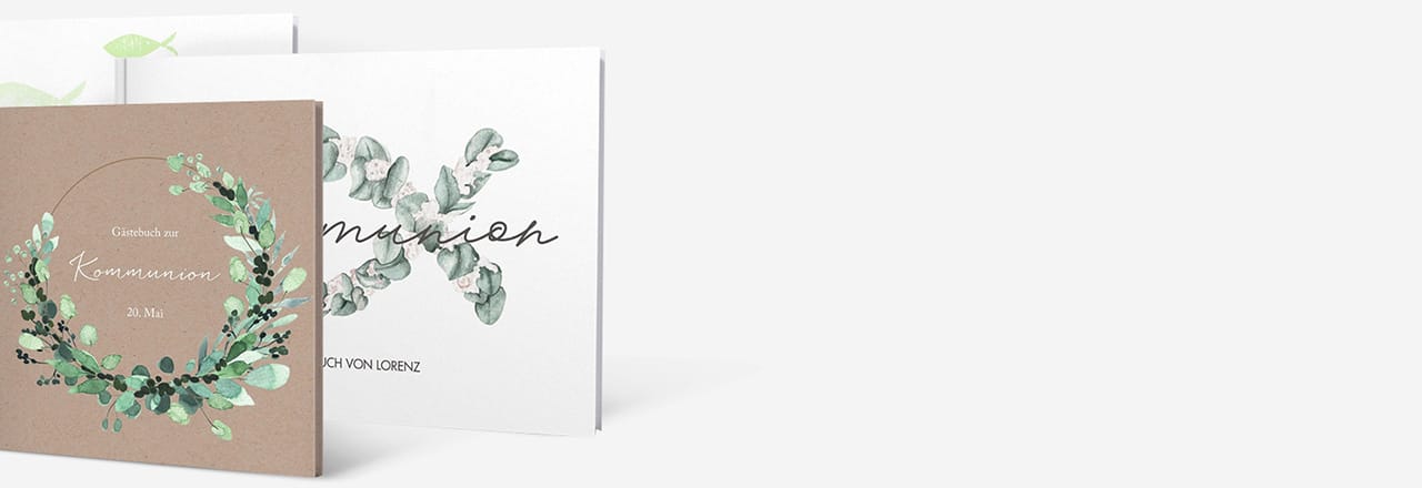 Kommunion Gästebuch Farben