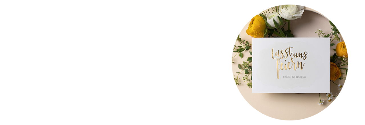 Auswahl an Designs für Ihre Partyeinladung