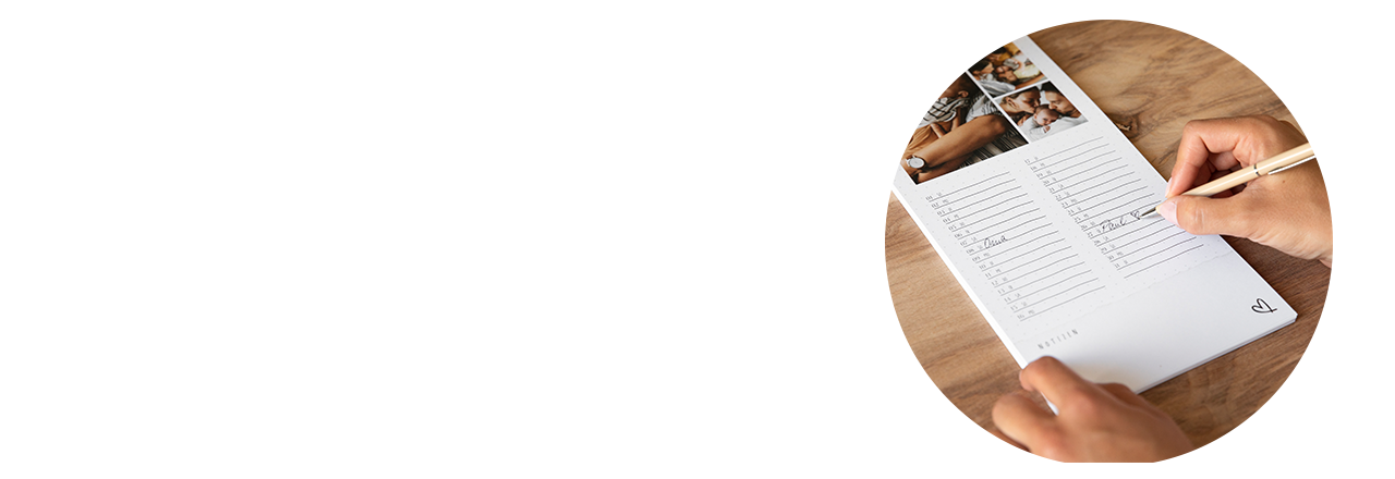 Den Foto-Terminkalender zusammen mit der Familie selbst gestalten