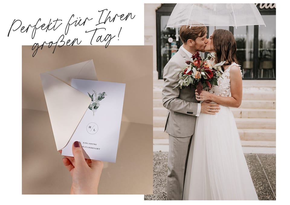 Einladungskarten zur Standesamtlichen Hochzeit