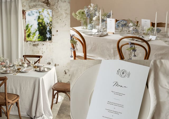 La table de mariage de bon goût