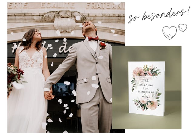 Hochzeitseinladungen Standesamt