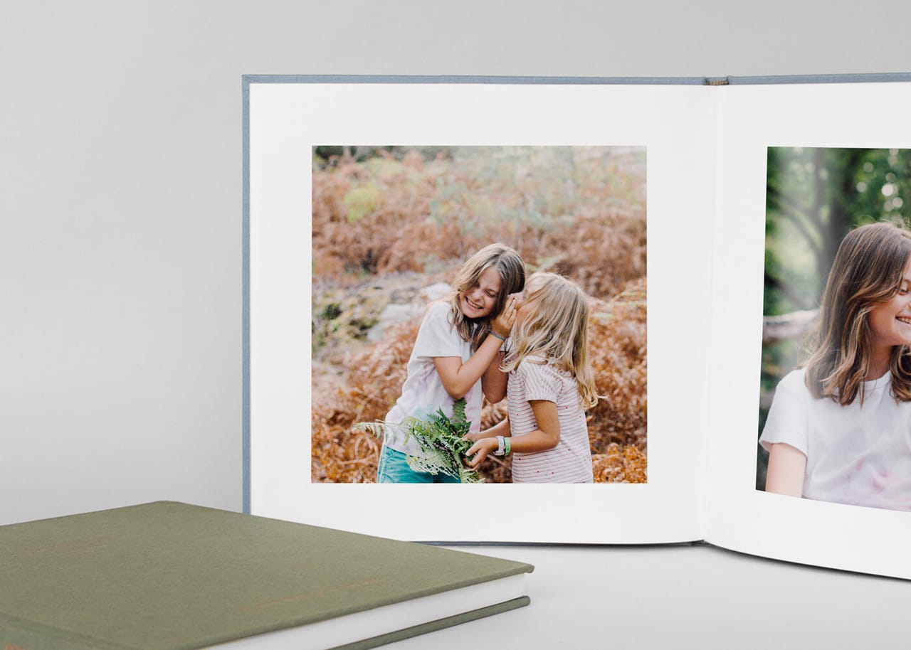 Album photo de communion couverture tissu