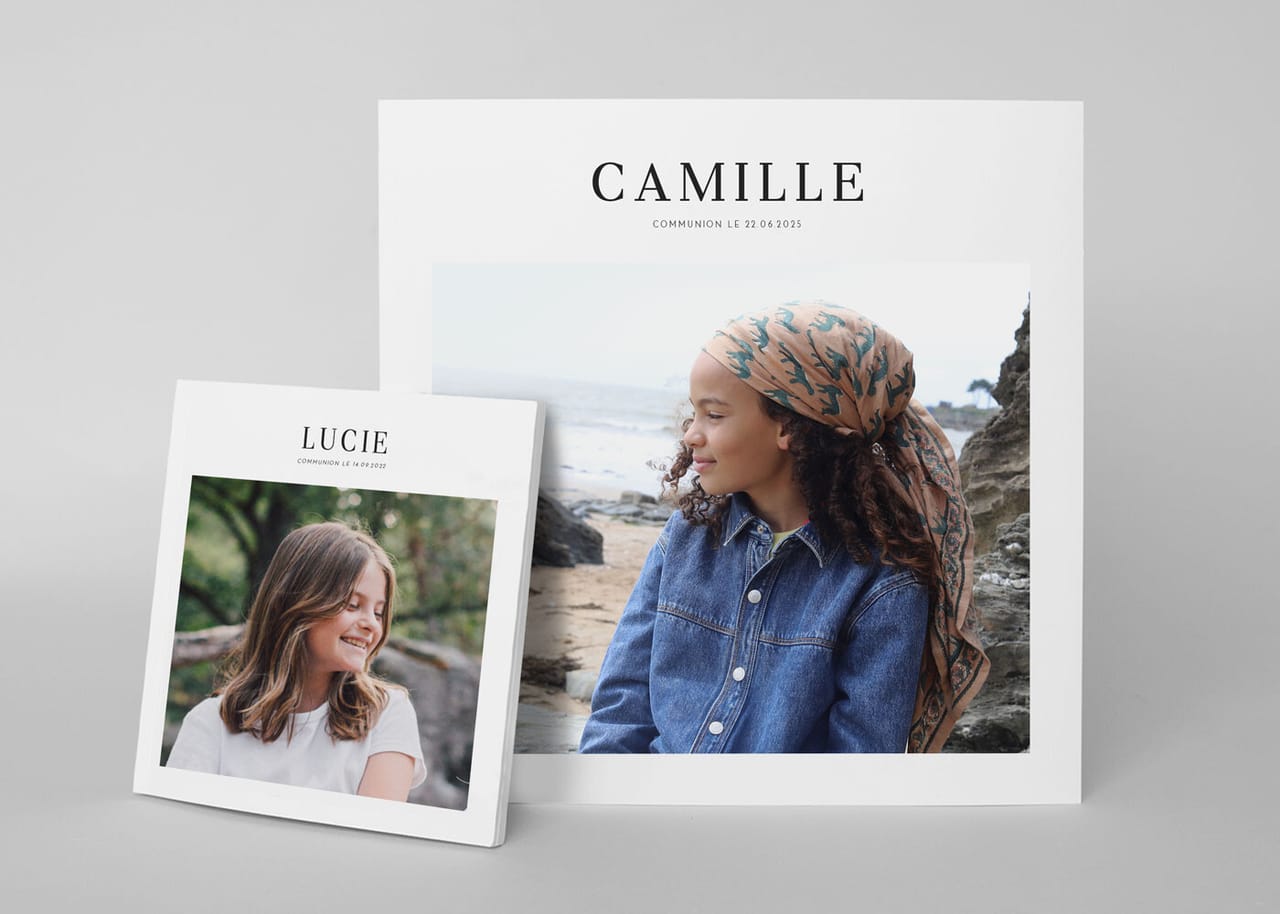 Album photo de communion couverture souple