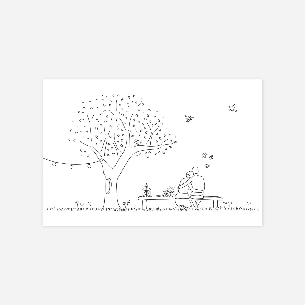 Carton d'invitation mariage Promesse bohème