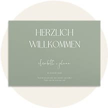 Querformat Willkommensschild