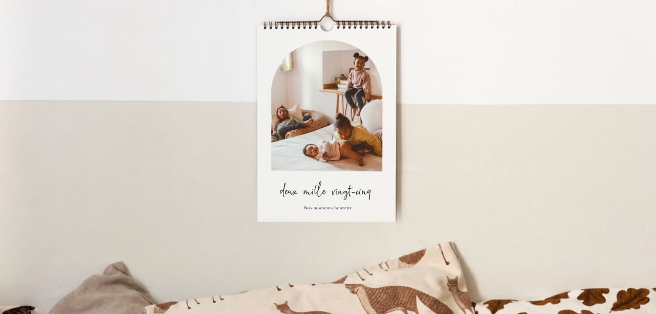Calendrier A4 grandes photos personnalisables