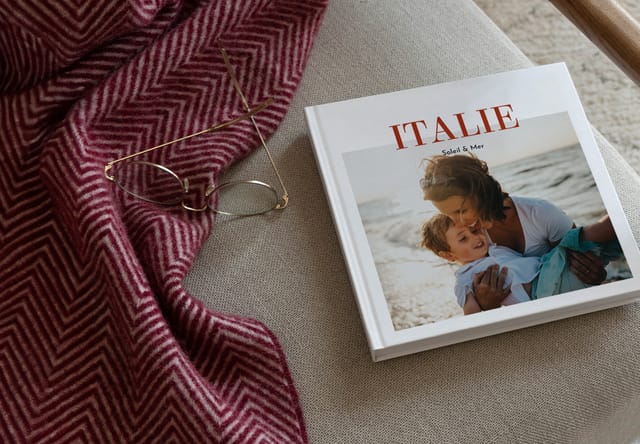 Album photo avec couverture rigide