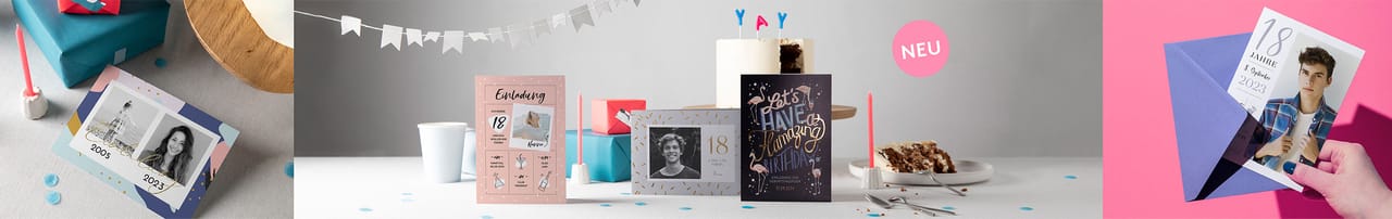 18. Geburtstagseinladungen