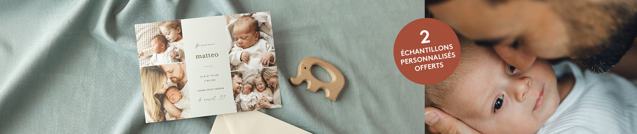 Faire-part naissance garçon