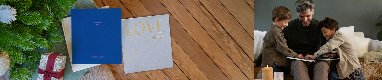 Fotobücher mit Stoffeinband