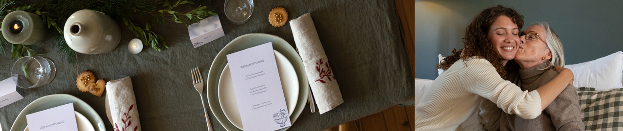 weihnachtliche Tischdeko