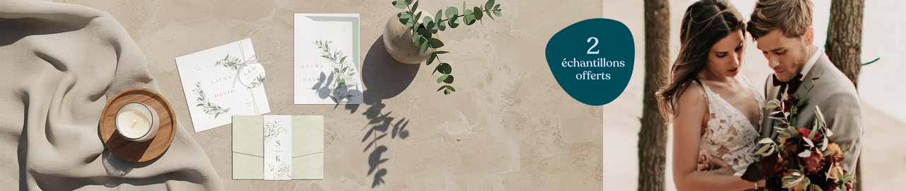 Faire-part mariage - échantillons gratuits
