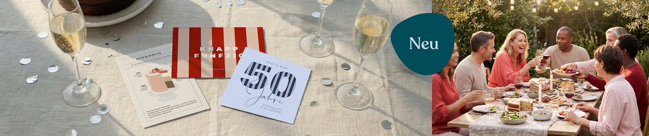 50. Geburtstagseinladungen