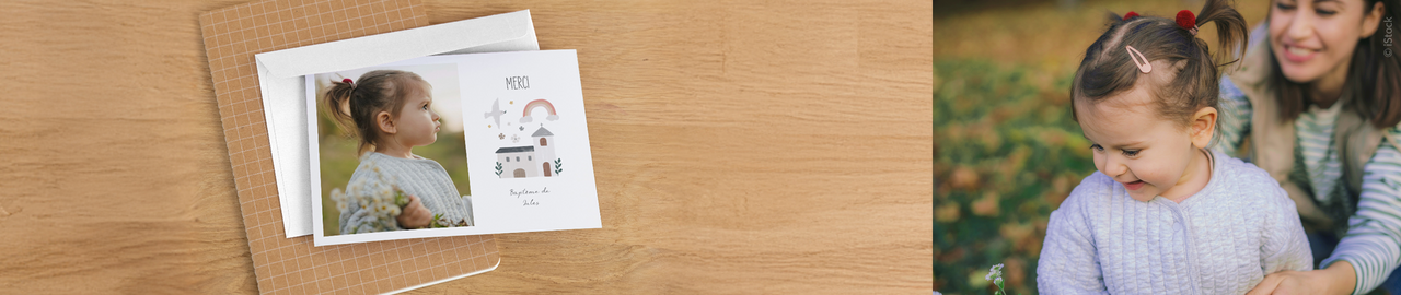 Cartes Remerciement baptême