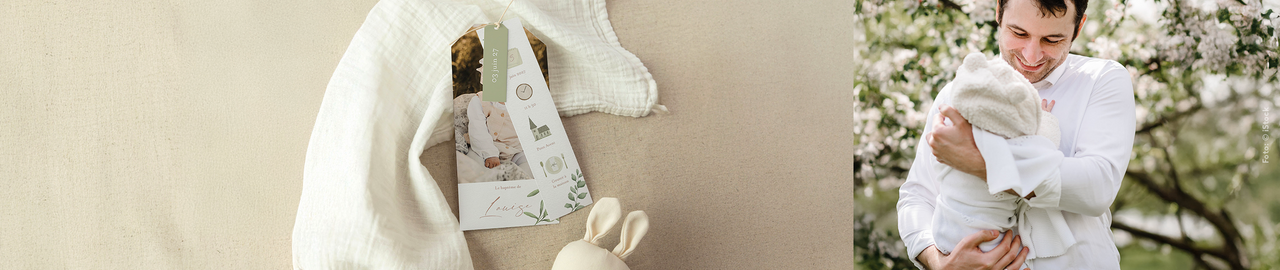 Faire-part baptême civil