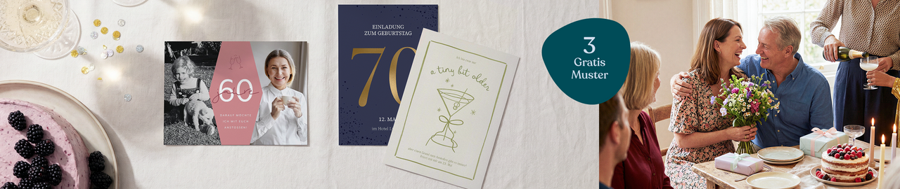 Geburtstagseinladungen für jedes Alter